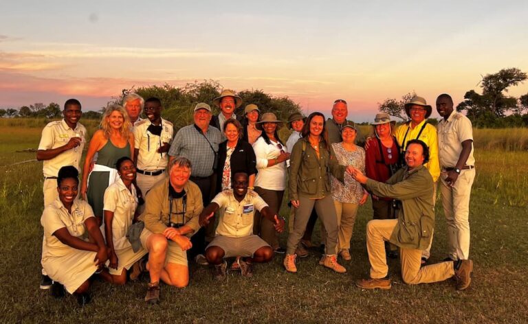 Zoo Update from Director and CEO Denise M. Verret - June 2022 Denise Verret, center, with travel group and guides in Botswana’s Makgadikgadi Pans National Park.