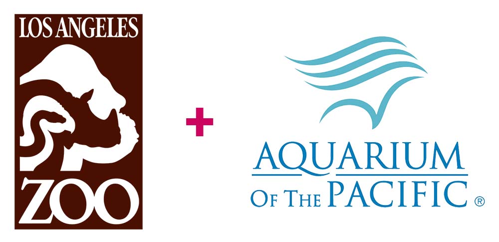 Los Angeles Zoo Logo plus Aquarium Of The Pacific logo