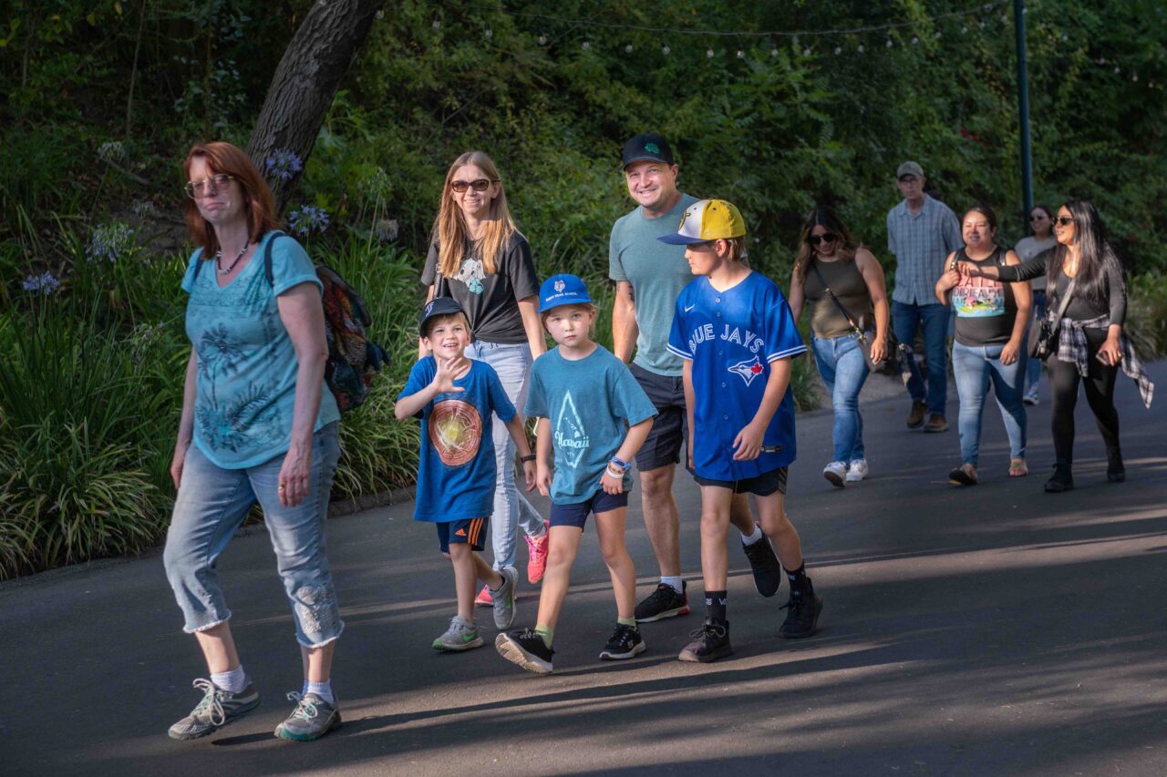 People walking at the Zoo