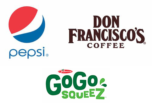 Pepsi, Don Francisco's Coffee, and GoGo Squeeze
