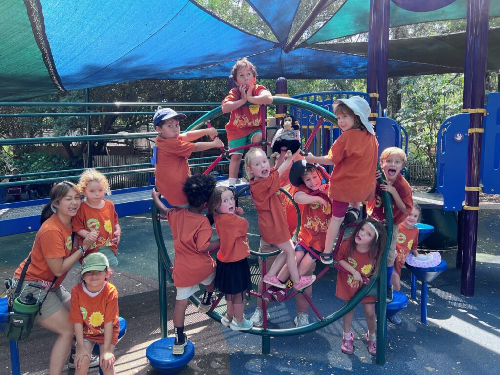 Zoo Camp kids enjoy a demonstration