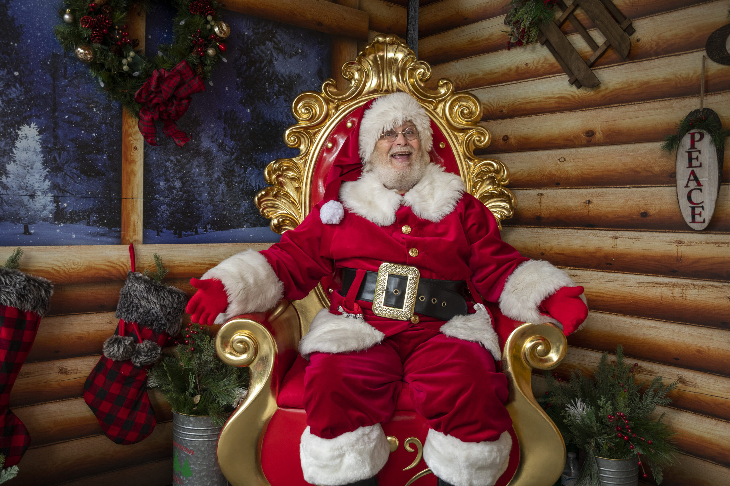 Santa in a chair