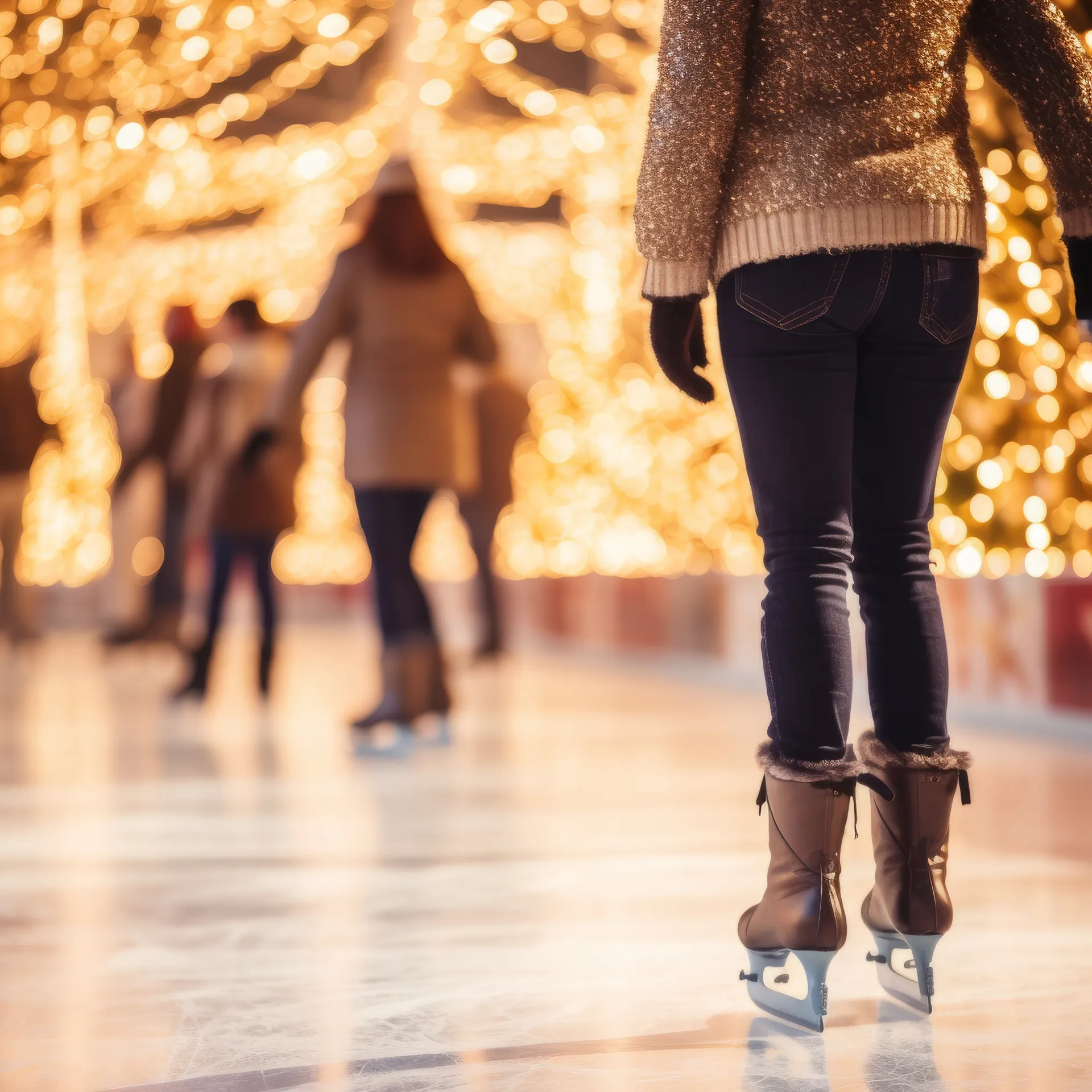 people ice skating